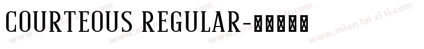Courteous Regular字体转换